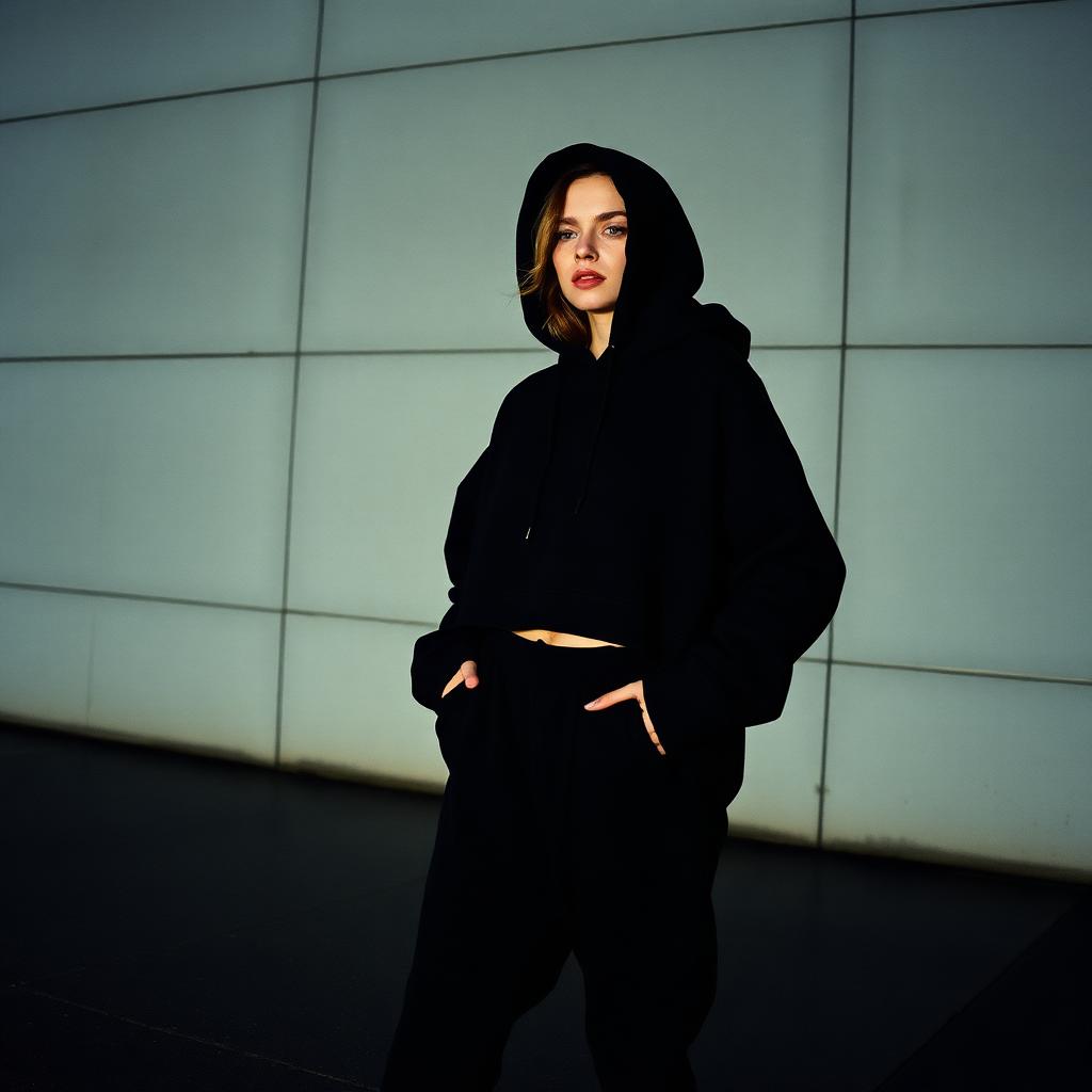Crop hoodie 03 — AURA lookbook